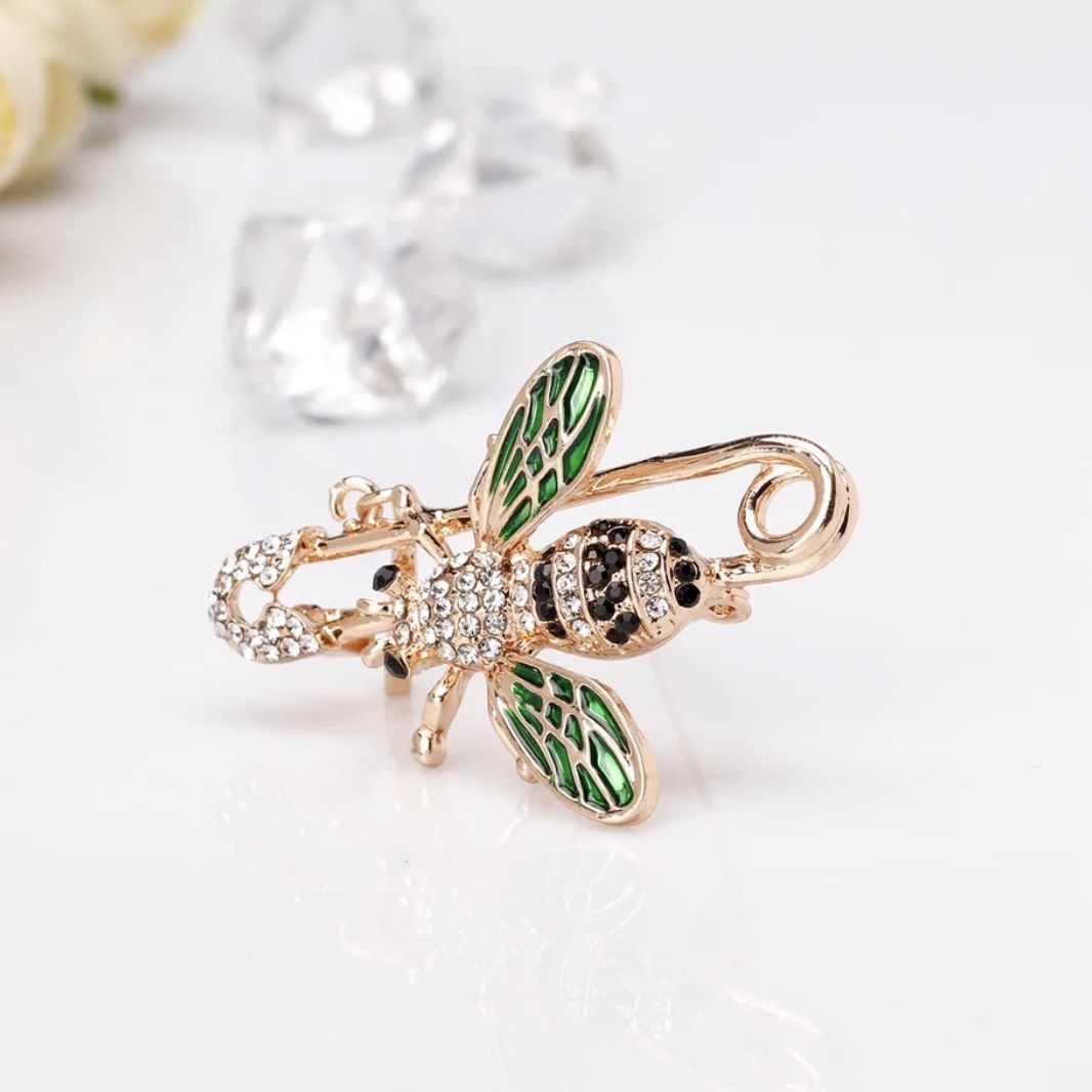 Bee Brooch Safety Pin For Men