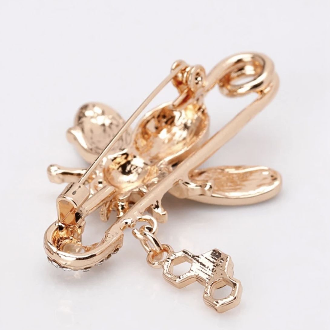 Bee Brooch Safety Pin For Men