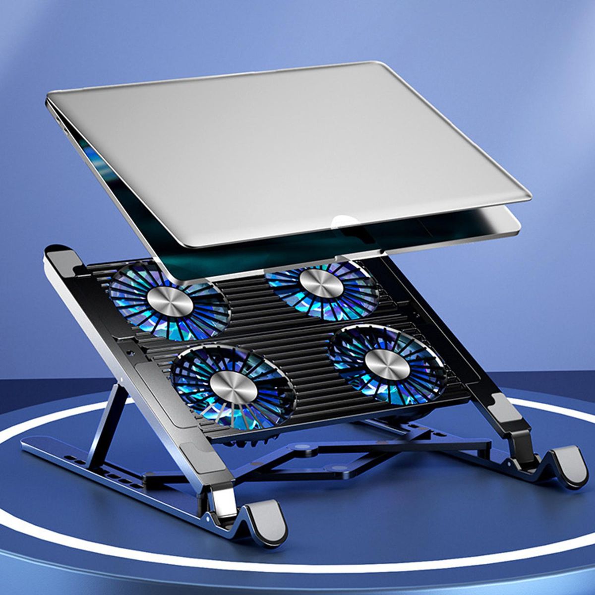 Laptop Stand With 4 Cooling Fans Cooler Gaming Notebook For 11-17.3