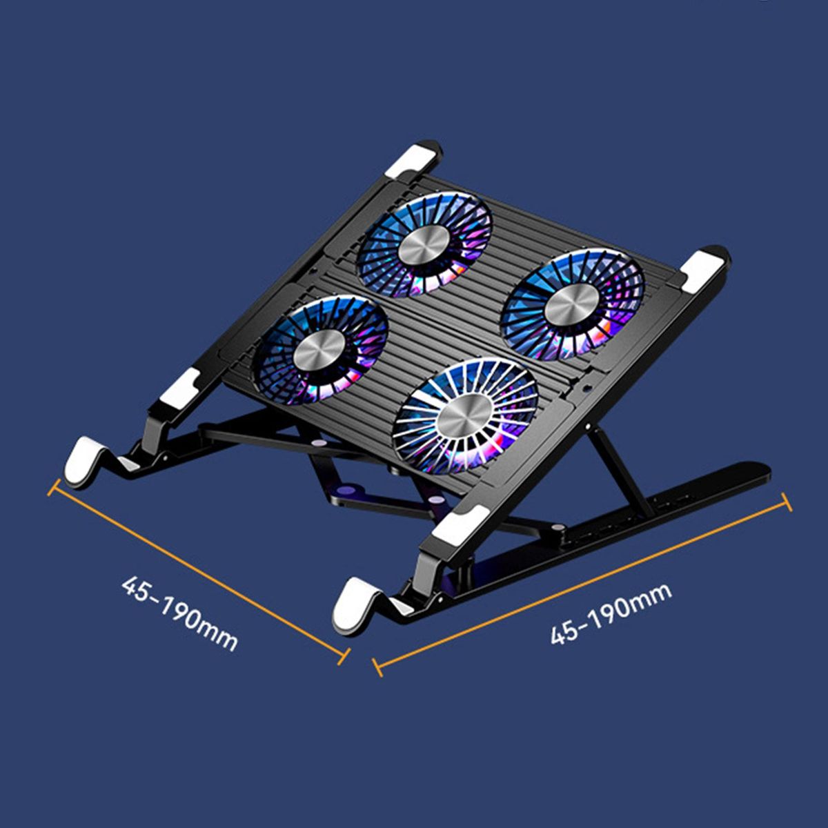 Laptop Stand With 4 Cooling Fans Cooler Gaming Notebook For 11-17.3