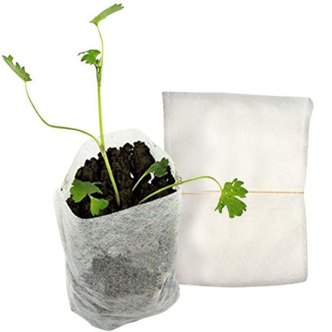 100pcs Non-woven Seedling Bag Planting Nutrition Gardening Supplies