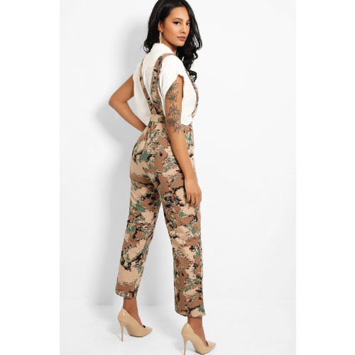 Cotton Blend Dungaree - Camouflage