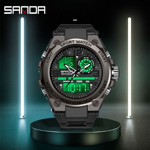 Men Digital Watch Sports Watches Waterproof Wristwatch 6024