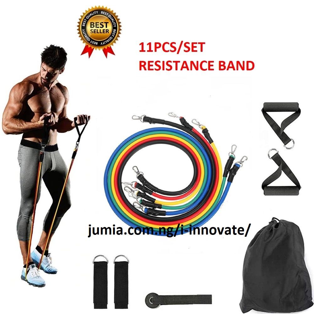 11x/Set Resistance Bands Workout Bands Elastic Fitness Exercise Training Tubes