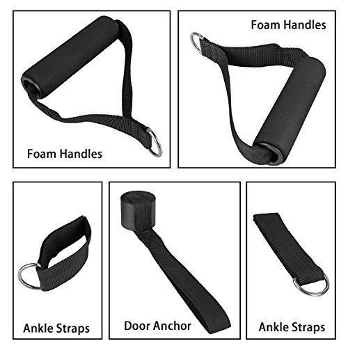11x/Set Resistance Bands Workout Bands Elastic Fitness Exercise Training Tubes