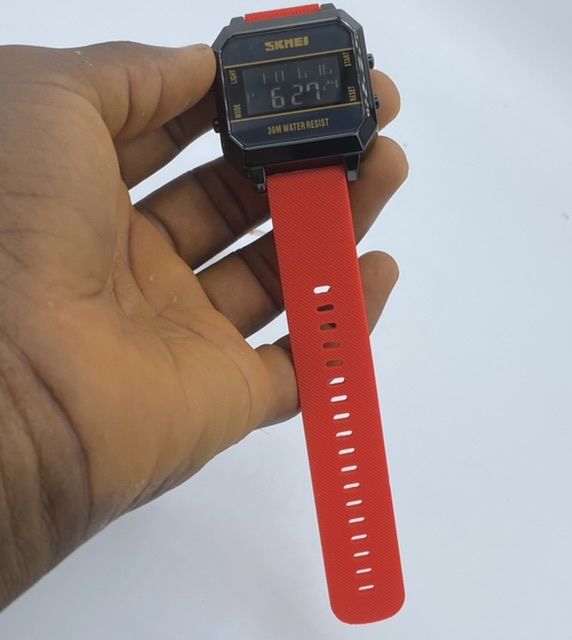 Led Luminous Fashionable Sport Watch Red