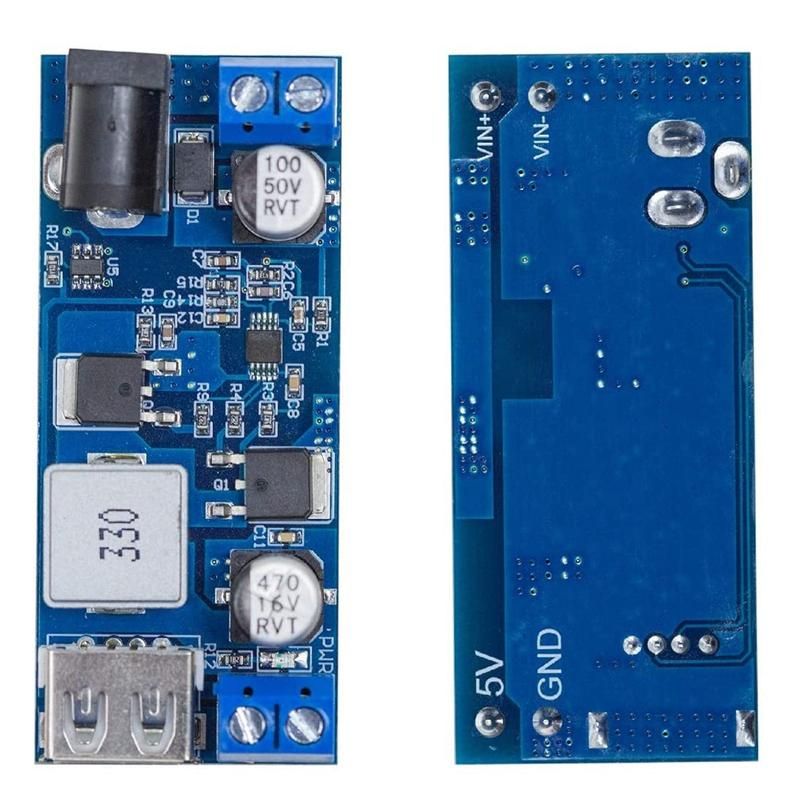 DC 6V 9V 12V 24V to DC 5V 5A Buck Converter Module,9 to 36V Step Down to USB 5V Transformer Dual Output Voltage Regulator