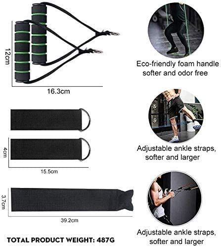 11 Pcs/Set Latex Resistance Bands Pull Rope,Rubber Expander Elastic Bands For Fitness