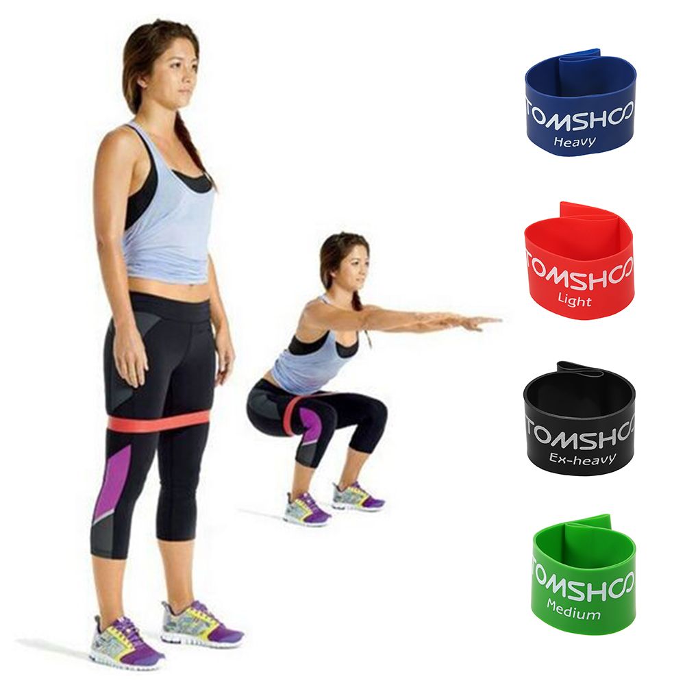 Exercise Resistance Loop Bands Latex Gym Strength