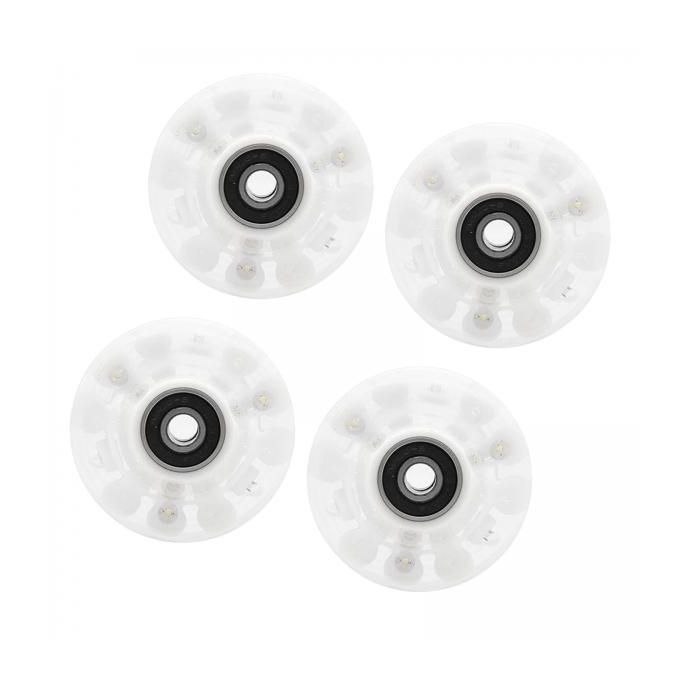 2x Roller Skate Wheels 4 Pack, Luminous Colorful, With High-Speed