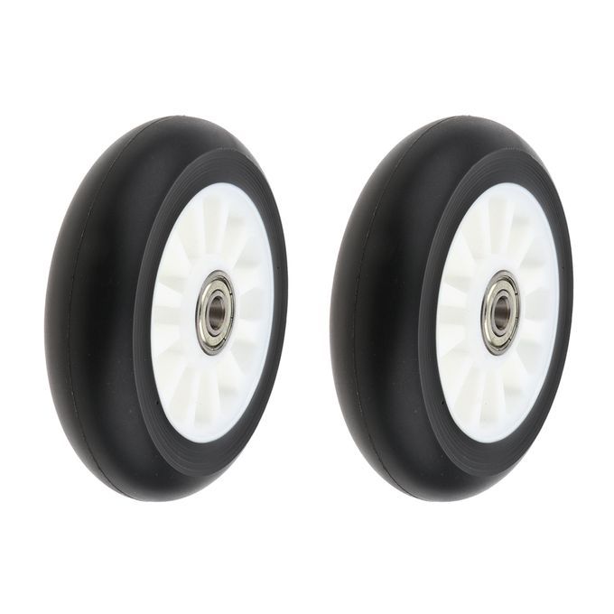 2pcs PU Scooter Wheels Speed Skates Trolley Wheels Replacement White