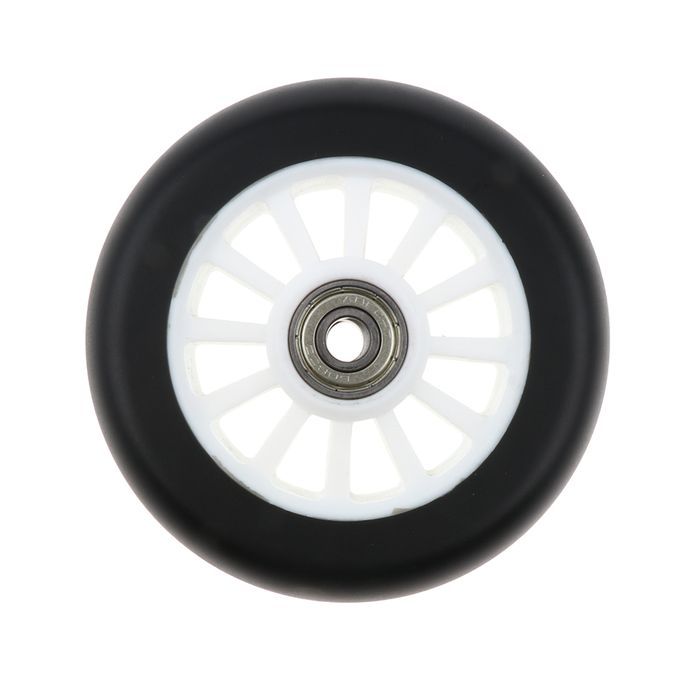 2pcs PU Scooter Wheels Speed Skates Trolley Wheels Replacement White
