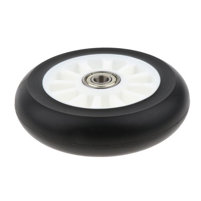 2pcs PU Scooter Wheels Speed Skates Trolley Wheels Replacement White