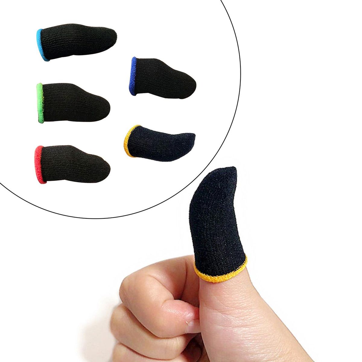 5x Game Finger Controller Finger Thumb Sleeve Finger Sleeve