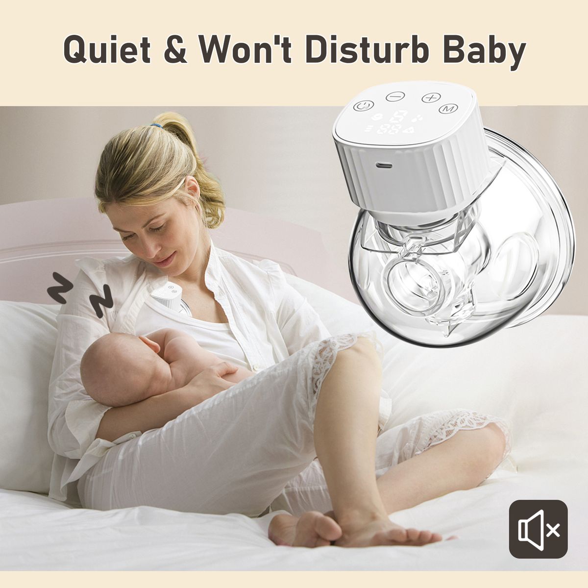 Hands Free Wearable Invisible Breast Pump Portable Painless