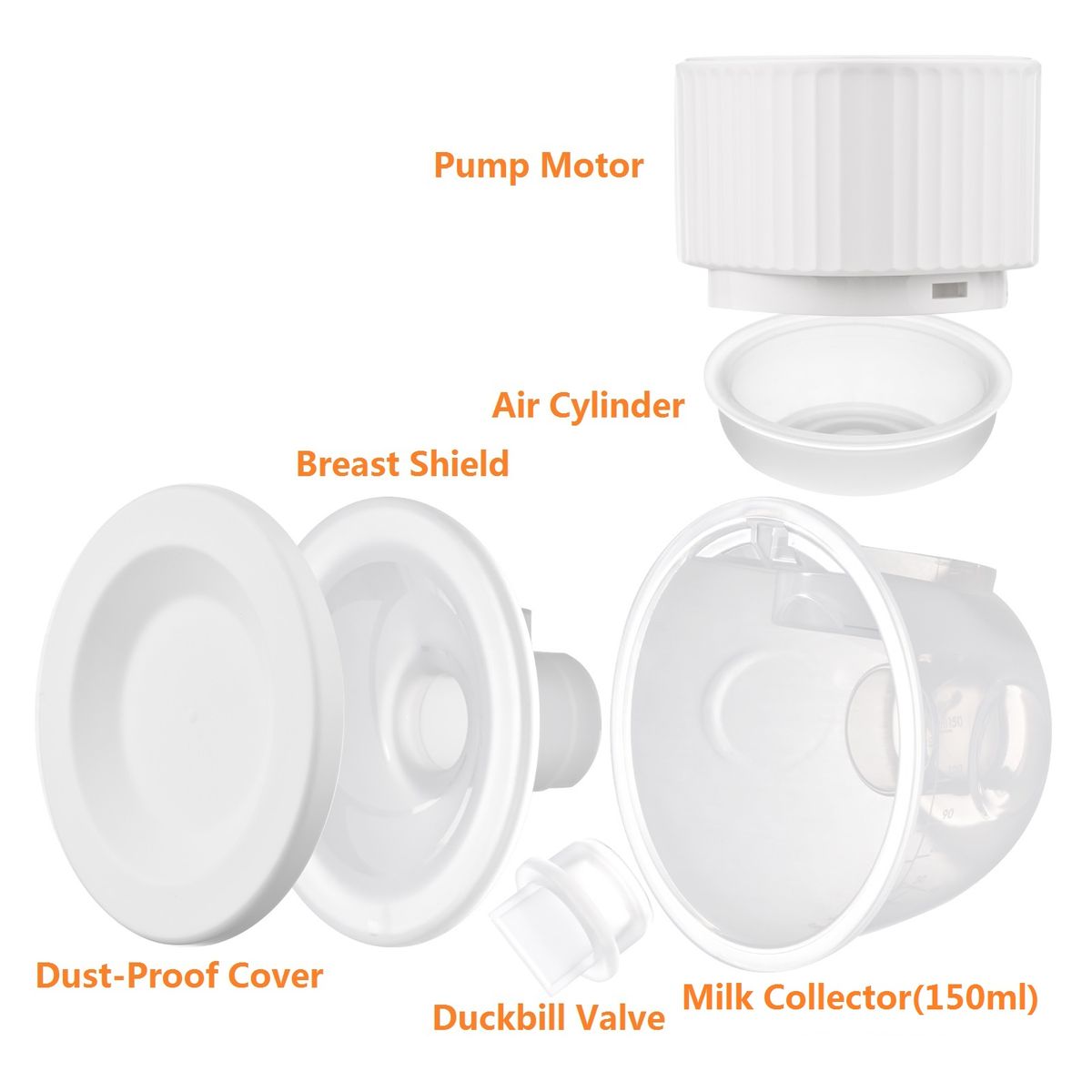 Hands Free Wearable Invisible Breast Pump Portable Painless