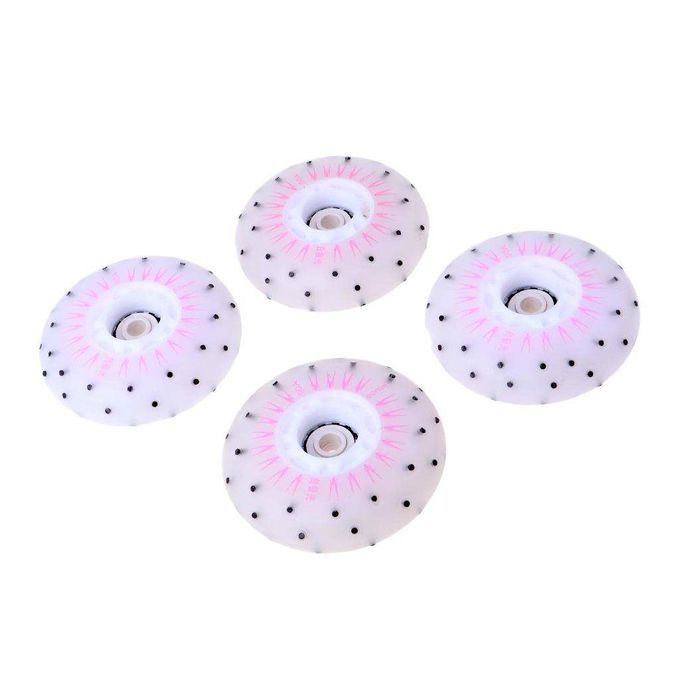 4x Replacement Flash Speed Skating Wheels Light Up Wheels 80mm Pink