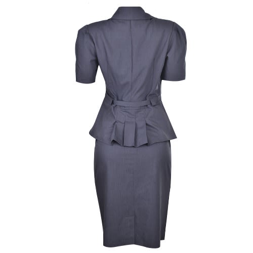 Peplum Button Design Suit