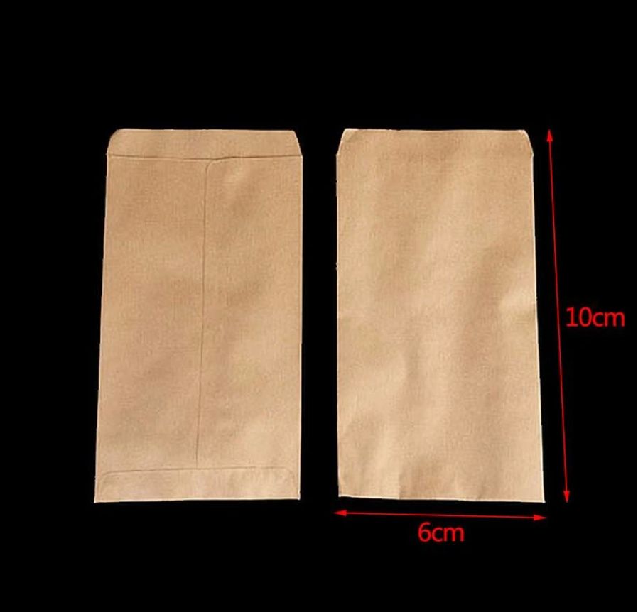 100Pcs Kraft Paper Seed Protective Envelope Storage Bags