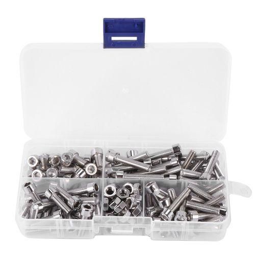 120Pcs M5 Stainless Steel Metric Hex Socket Head