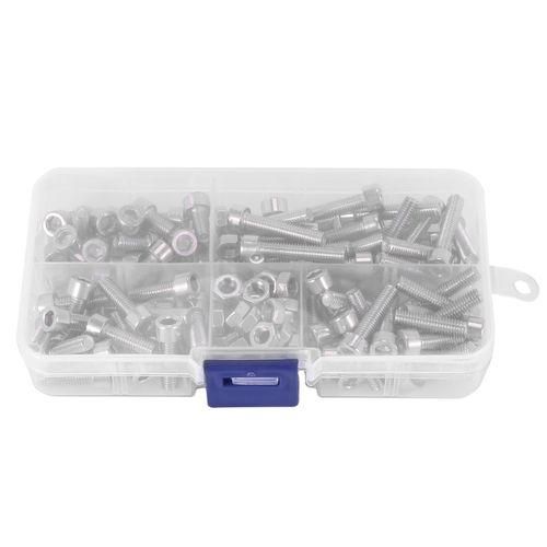 120Pcs M5 Stainless Steel Metric Hex Socket Head