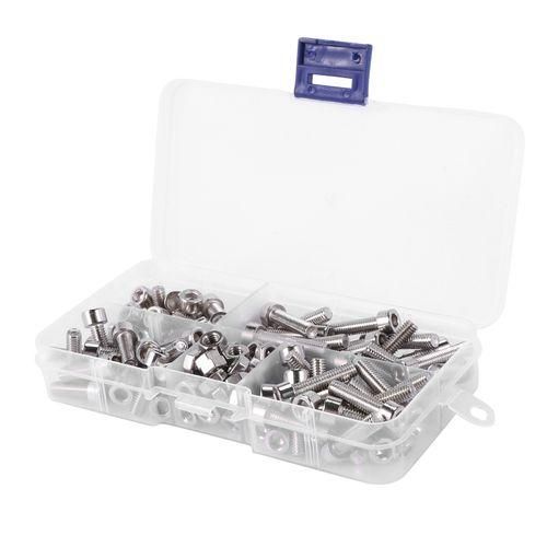 120Pcs M5 Stainless Steel Metric Hex Socket Head
