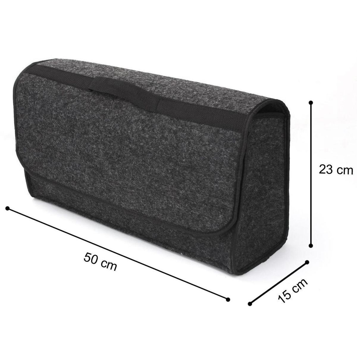 Trunk Cargo Organizer Foldable Caddy Storage Collapse Bag Car Soft Felt Storage Box Trunk Bag Vehicle Tool Box Multi-Use Tools Organizer Bag Carpet Folding For Emergency Box