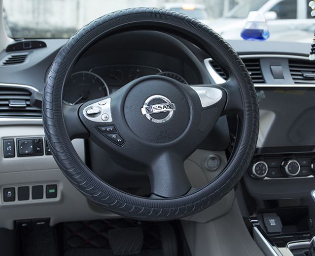 Car Silicon Steering Cover Black Universal