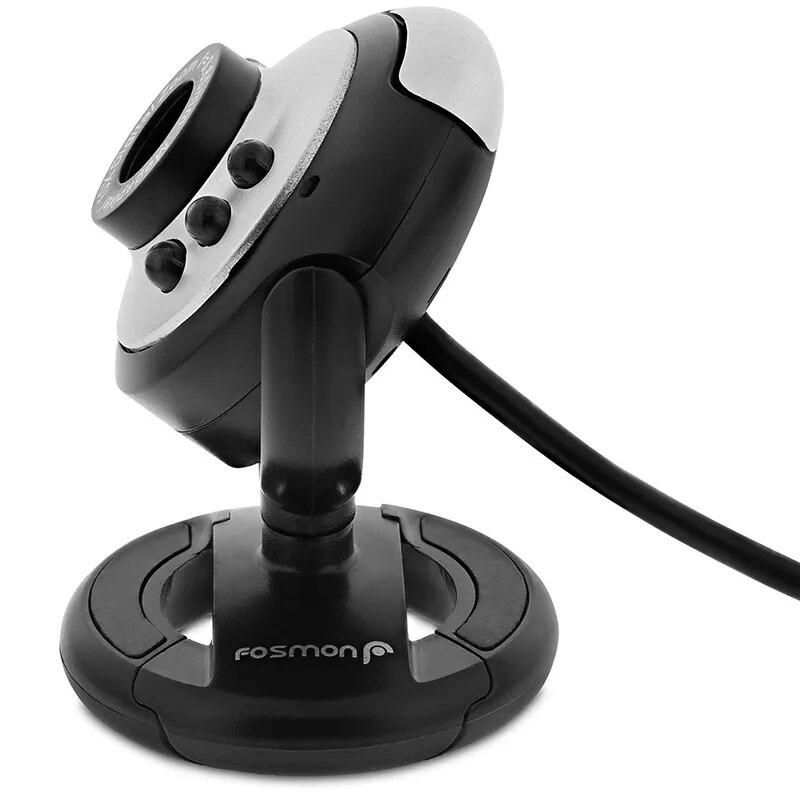 new WEB Webcam USB COMS 12 Megapixel LED High Definition Camera Web Cam 360 Degree MIC Clip-on For Skype Computer