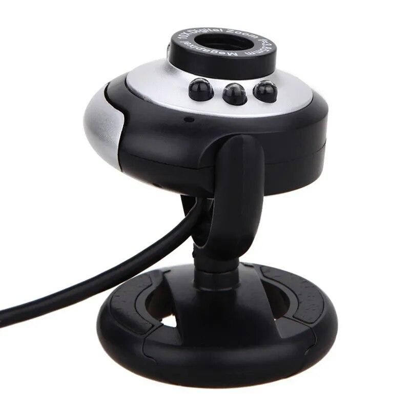 new WEB Webcam USB COMS 12 Megapixel LED High Definition Camera Web Cam 360 Degree MIC Clip-on For Skype Computer