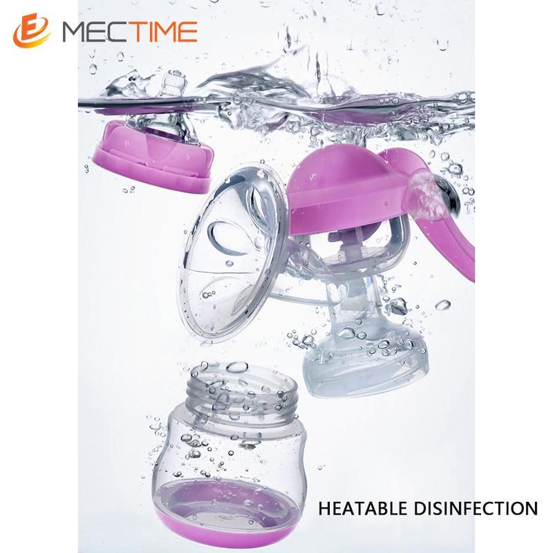 Manual Breast Pump 150ml Bottle Sucking - Purple