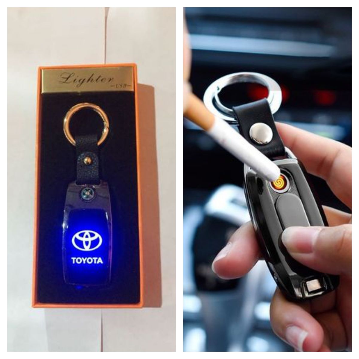 Cigarettes Lighter Car Key Holder