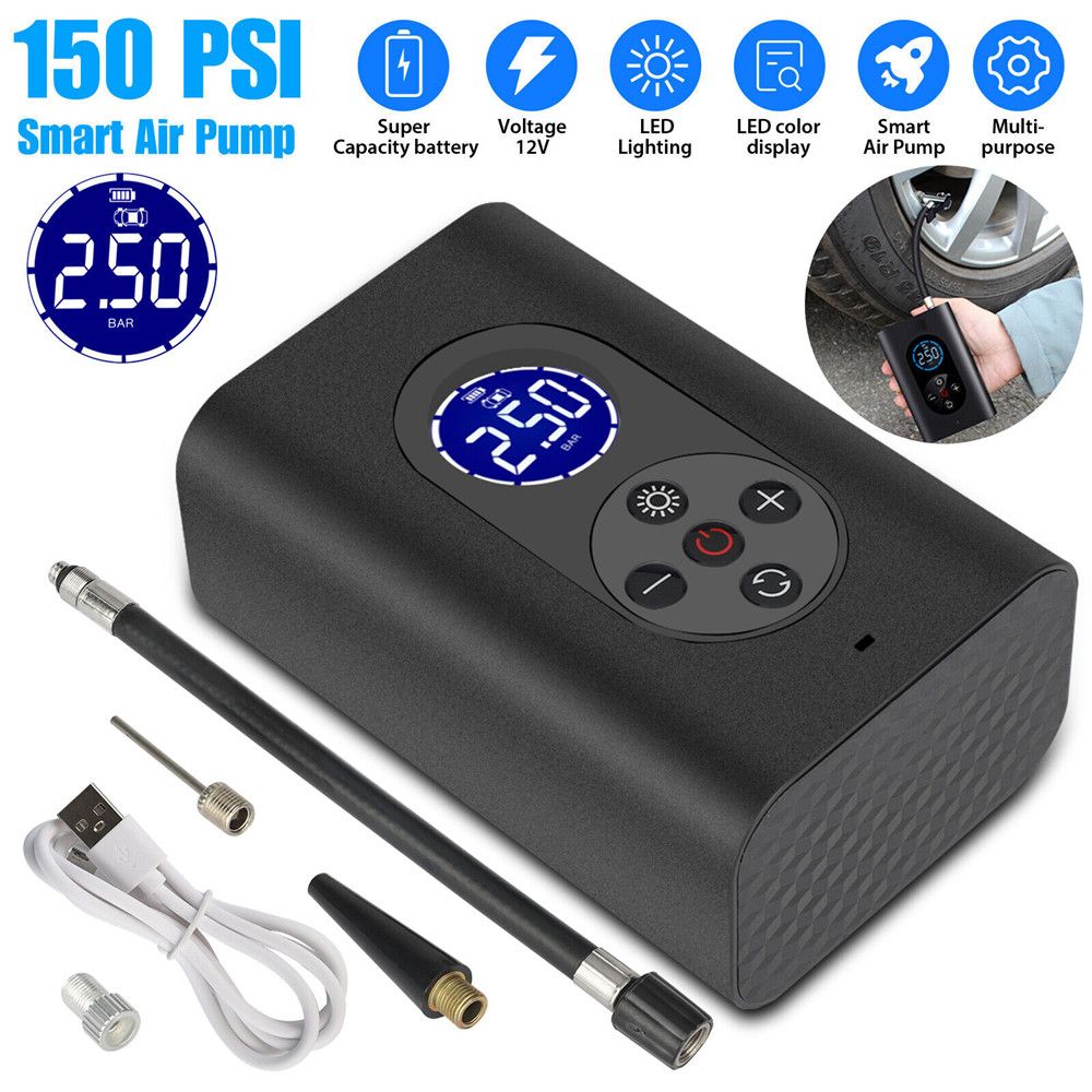 Rechargeable Tire Inflator Air Compressor Tire Pump