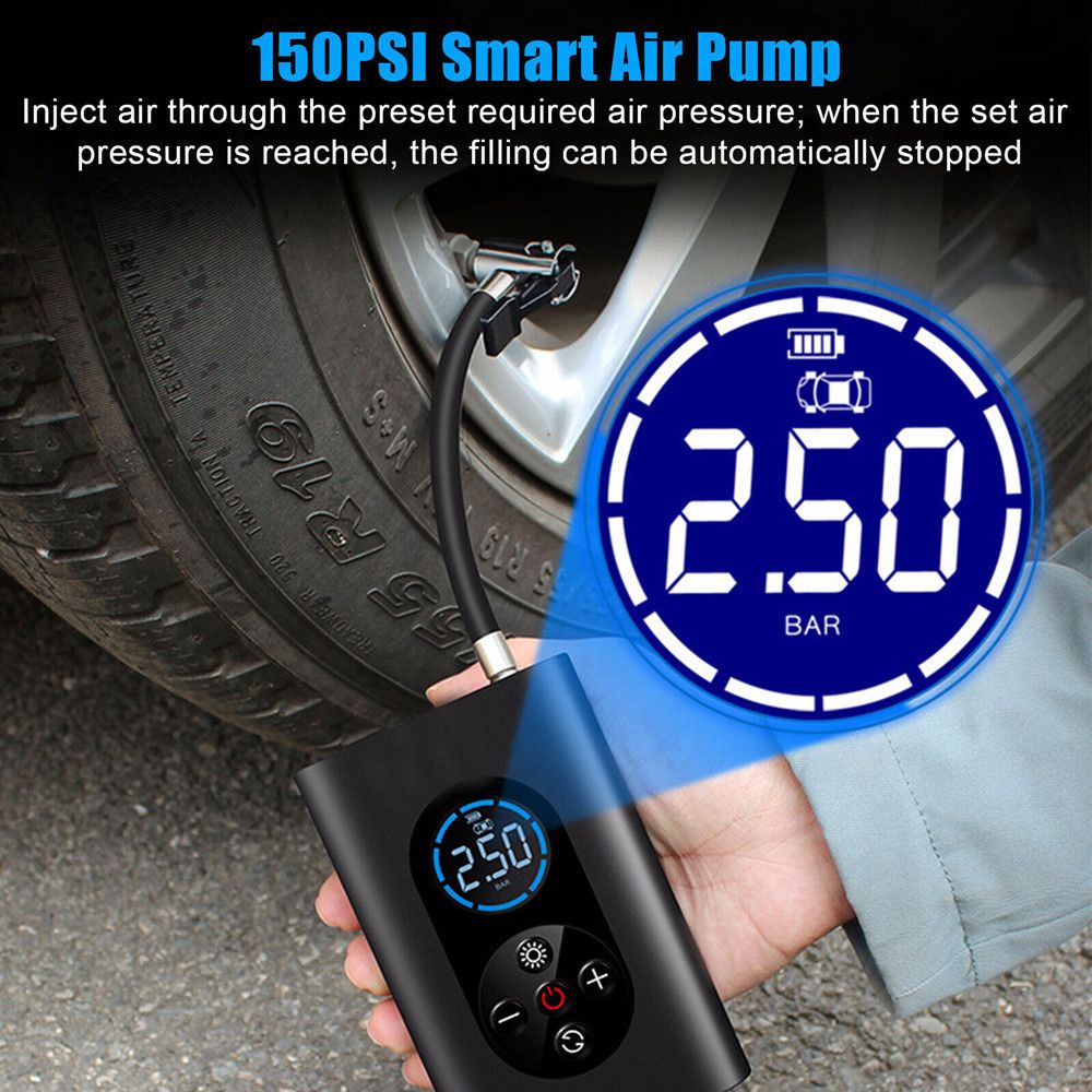 Rechargeable Tire Inflator Air Compressor Tire Pump