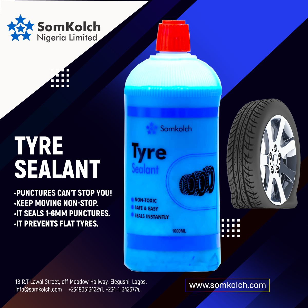 1000ml Tyre Sealant