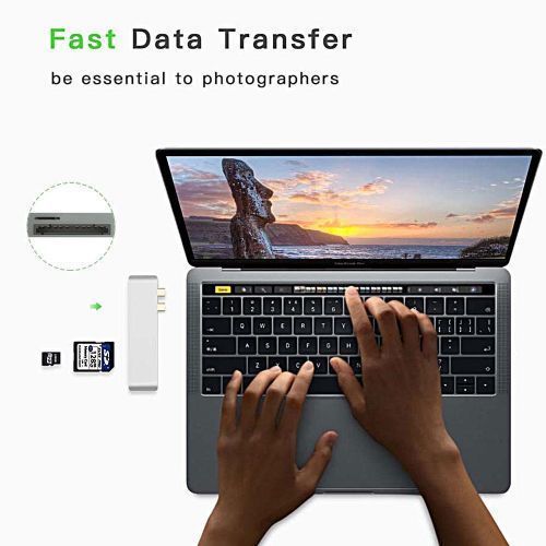 Thunderbolt Usb C Hub Aluminum Thunderbolt 4k 60Hz Type-C Hub Adapter For MacBook Pro 3.0 Type C Power Delivery MicroSD/SD Card Reader