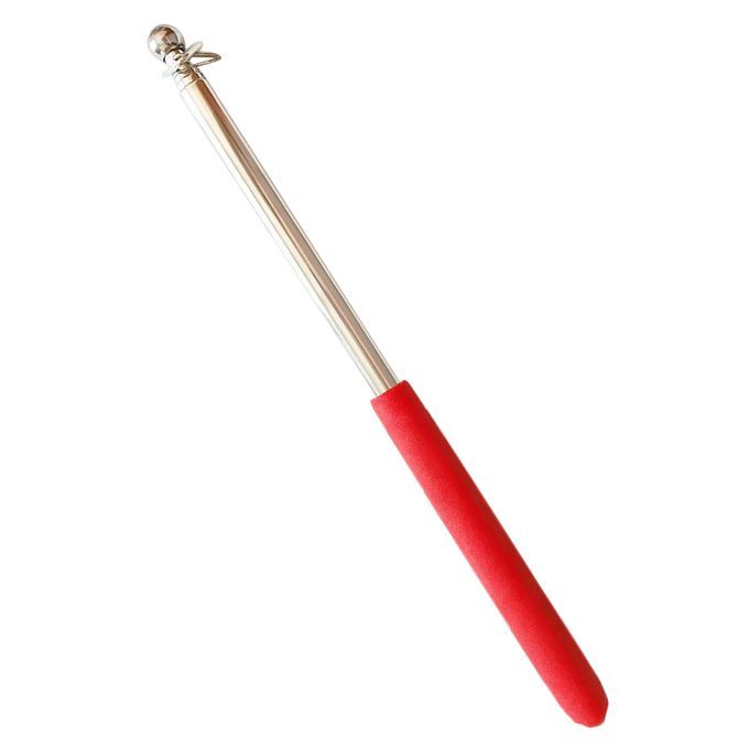 1m Telescopic Stainless Steel Flagpole Banner Flagpole Guide Pole Red