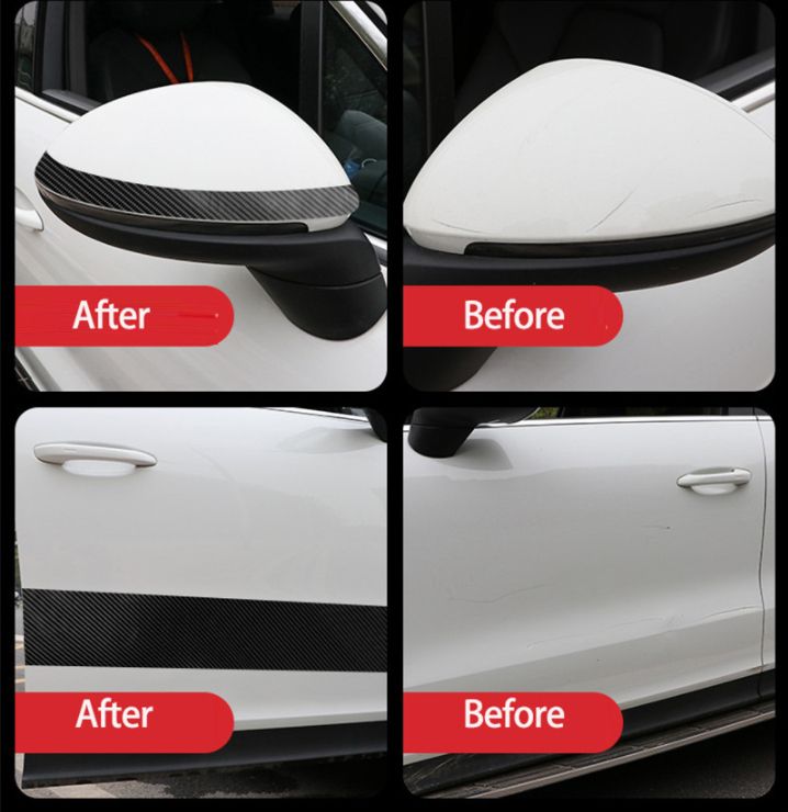 5D Carbon Fiber Car/Door Frame Anti Scratch Sticker