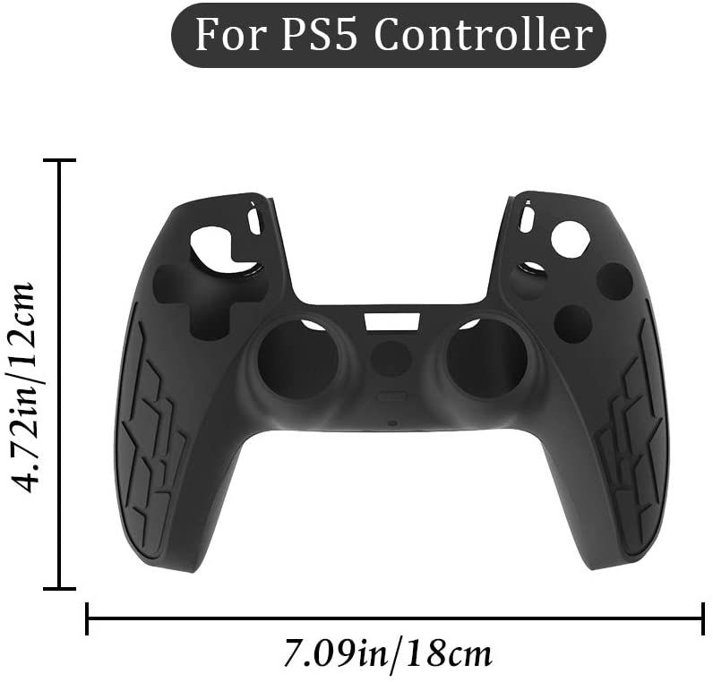 PS5 Controller Cover Silicone Case Skin Protective Covers With Thumb Grips Joystick