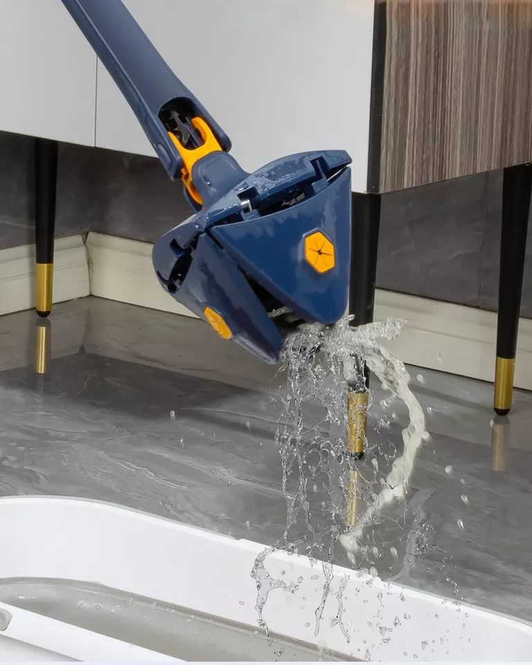 Telescopic Triangle 360 Rotatable Spin Height Cleaning Mop