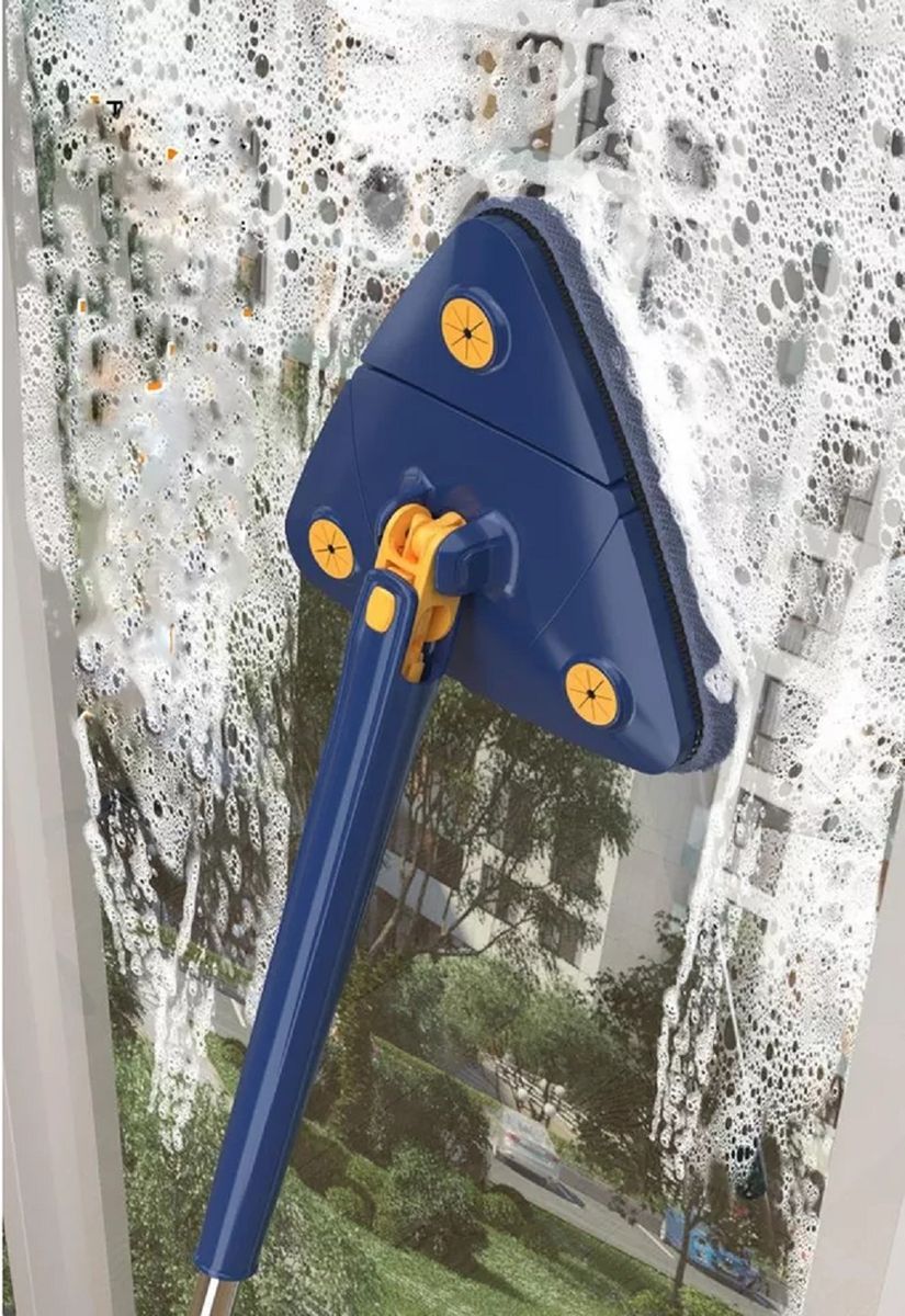 Telescopic Triangle 360 Rotatable Spin Height Cleaning Mop