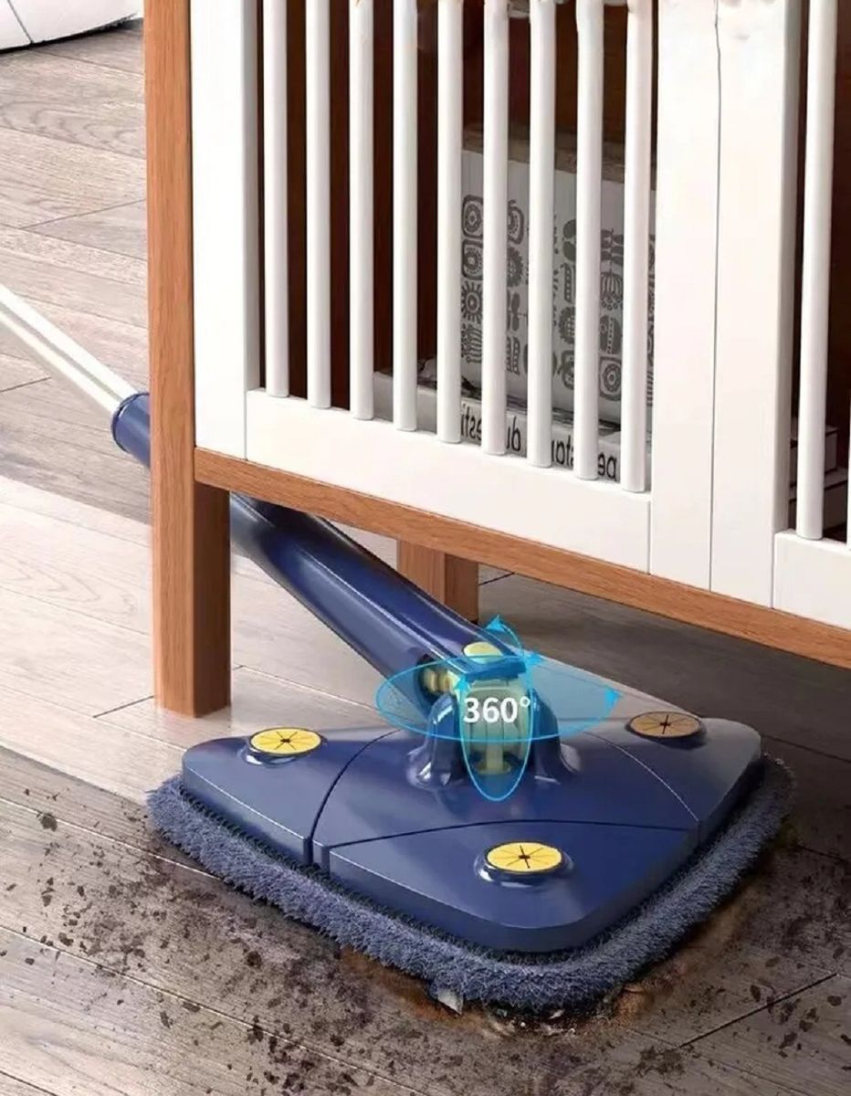 Telescopic Triangle 360 Rotatable Spin Height Cleaning Mop