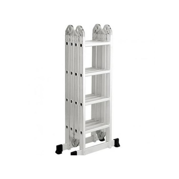 Comaat 4x4 Foldable Multipurpose Aluminium Ladder With Twin Stabilizers