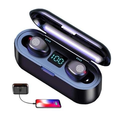 Oraimo Air 12 Pro Bluetooth With Power Bank - Black