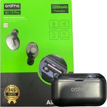 Oraimo Air 12 Pro Bluetooth With Power Bank - Black