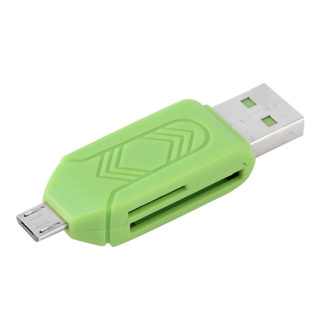Black ABS Reliable Micro USB OTG TF T-flash Card Reader For Cell Phone PC