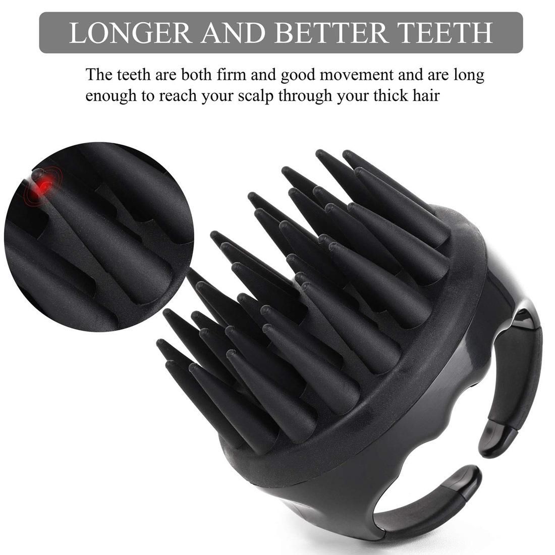 Silicone Hair Scalp Shampoo Massage Brush Shower Head Massager Hair Scrubber for Dandruff