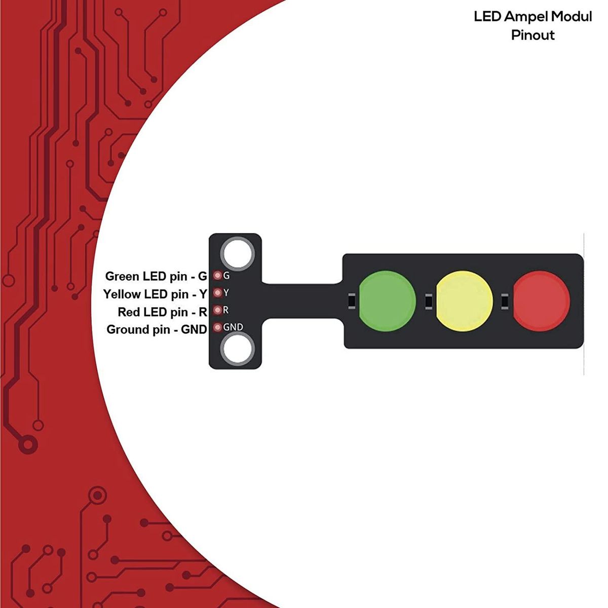 5x LED Traffic Light Module Creative DIY Mini Traffic Light