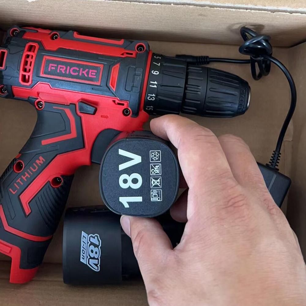 18V Multifunctional Electric Cordless Drill High-power Lithium Battery Wireless Rechargeable Hand Drills Brush Motor Home DIY Electric Power Tools