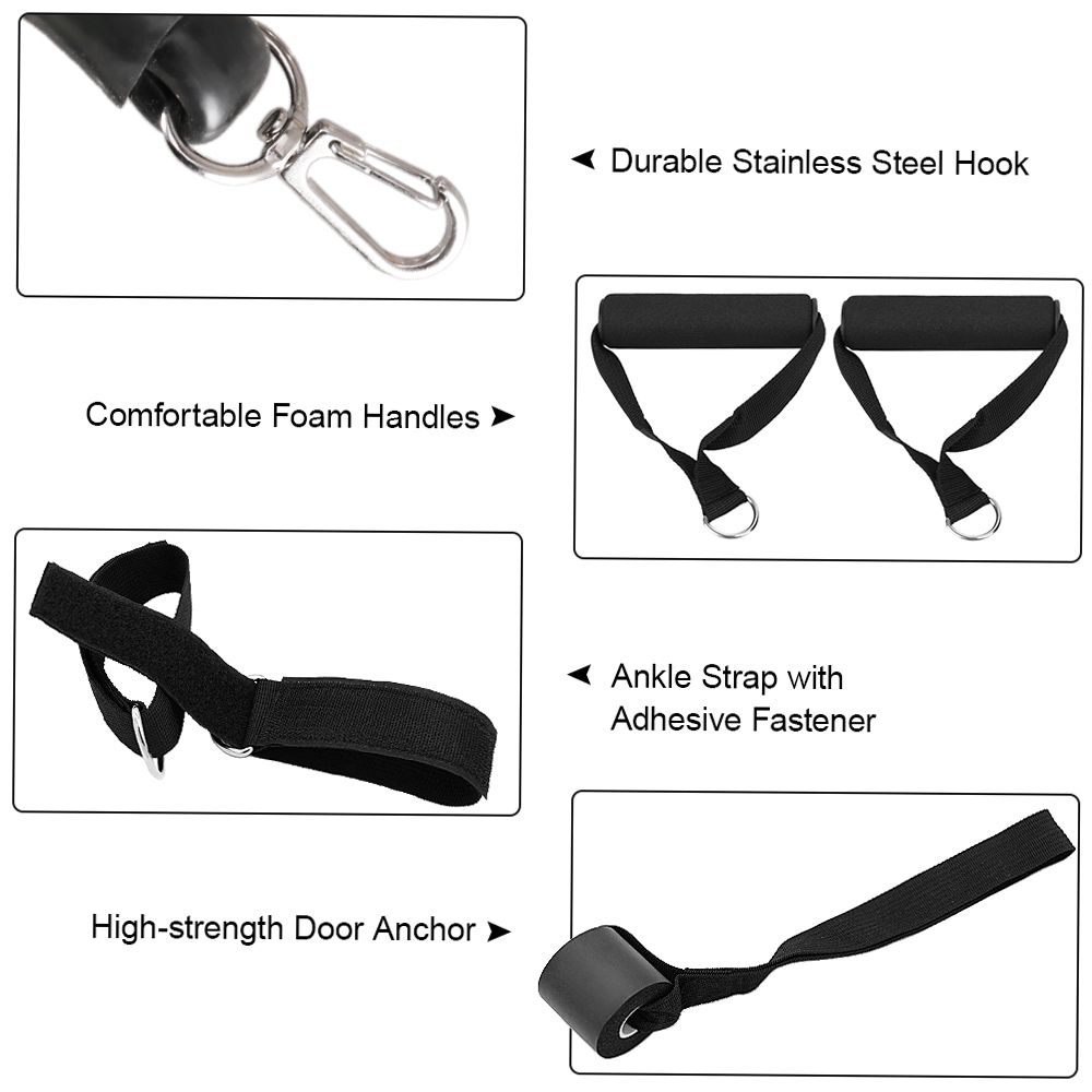 14pcs Resistance Bands Set Workout Fintess Exercise Tube